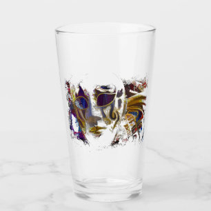 Mardi Gras Masque Glass