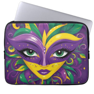 Mardi Gras Masquerade Laptop Sleeve