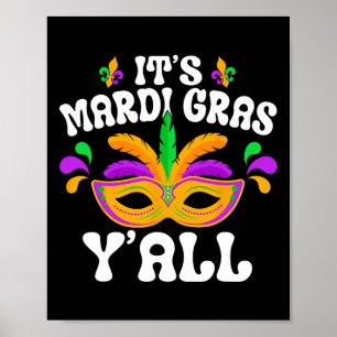 Mardi Gras Masquerade Mardi Parade Costume Mens An Poster