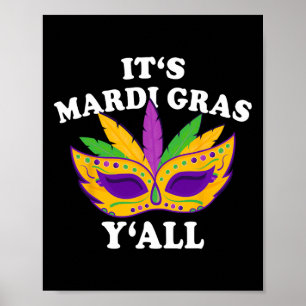 Mardi Gras Masquerade Mardi Parade Costume Mens An Poster