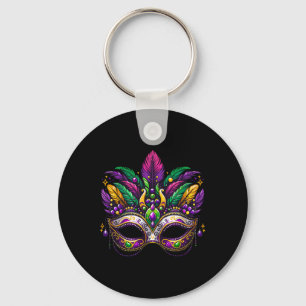 Mardi Gras Masquerade Mask Festive Carnival Costum Key Ring