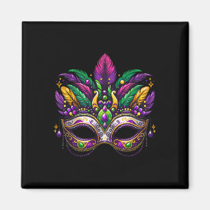 Mardi Gras Masquerade Mask Festive Carnival Costum Magnet