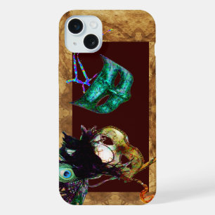 MARDI GRAS MASQUERADE parchment iPhone Case