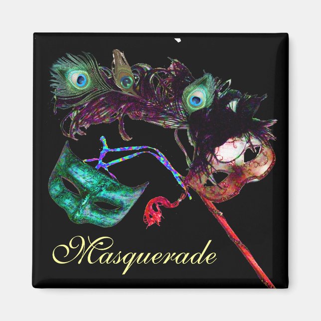 MARDI GRAS MASQUERADE PARTY MAGNET (Front)