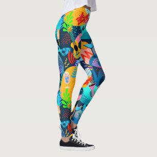 Mardi Gras Masquerade Pop Fashion Leggings