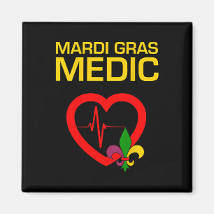 Mardi Gras Medic Magnet