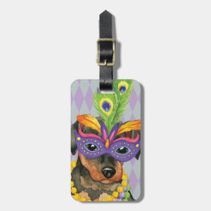 Mardi Gras Min Pin Luggage Tag