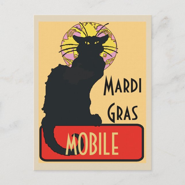 Mardi Gras, Mobile, AL Postcard (Front)