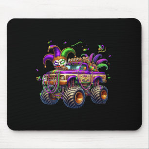 Mardi Gras Monster Truck Kids Toddlers New Orleans Mouse Pad