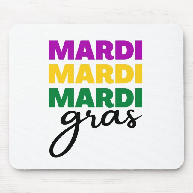 Mardi Gras Mouse Pad (Front)