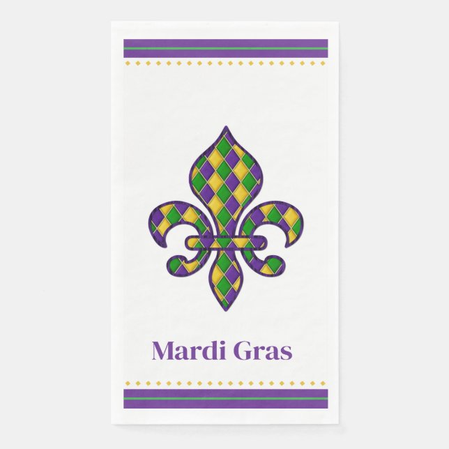 Mardi Gras  Napkin (Front)