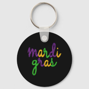Mardi Gras New Orleans Carnival Fat Tuesday Women Key Ring
