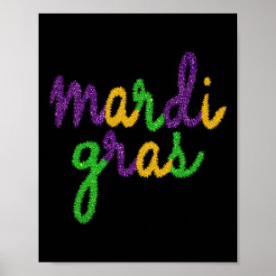 Mardi Gras New Orleans Carnival Fat Tuesday Women Poster