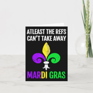 Mardi Gras New Orleans Funny Footbyll Gift Card