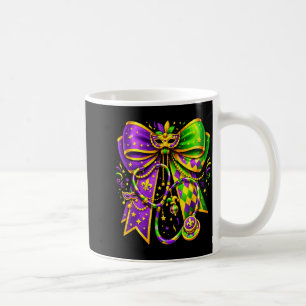 Mardi Gras Nurse Stethoscope Coquette Design Coffee Mug