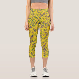 Mardi Gras Oil  Capri Leggings