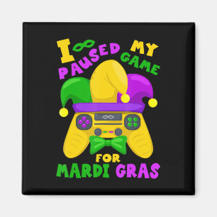 Mardi Gras Outfit For Men Kids and Gamer Video Gam Magnet