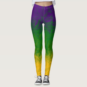 Mardi Gras Paint Leggings