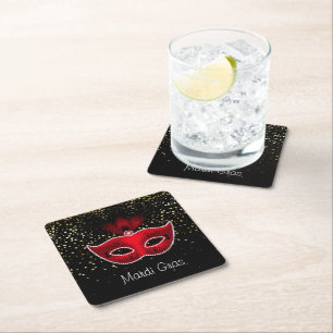 Mardi Gras Paper Coasters