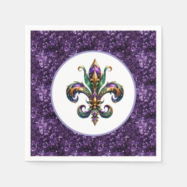 Mardi Gras Paper  Napkin (Front)