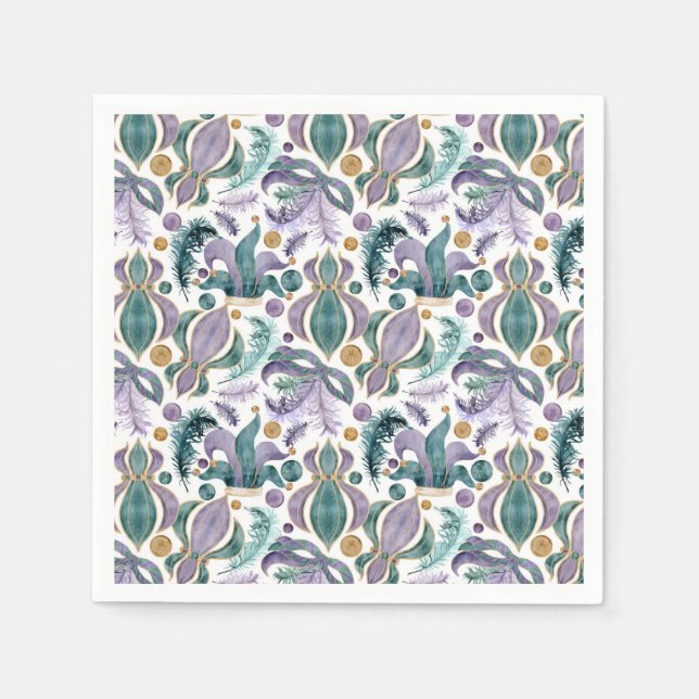 Mardi Gras Paper Napkin (Front)
