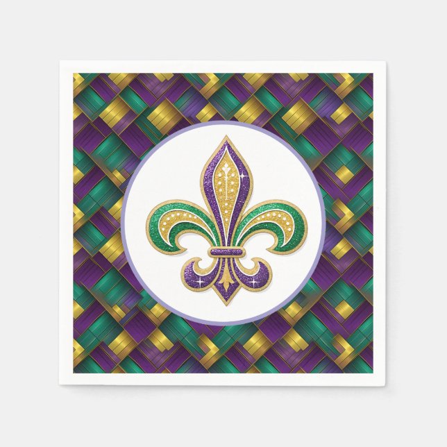 Mardi Gras Paper  Napkin (Front)