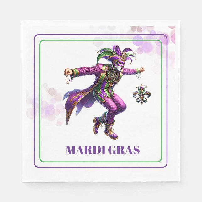Mardi Gras Paper Napkins (Front)