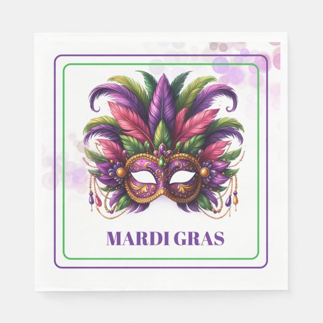 Mardi Gras Paper Napkins (Front)