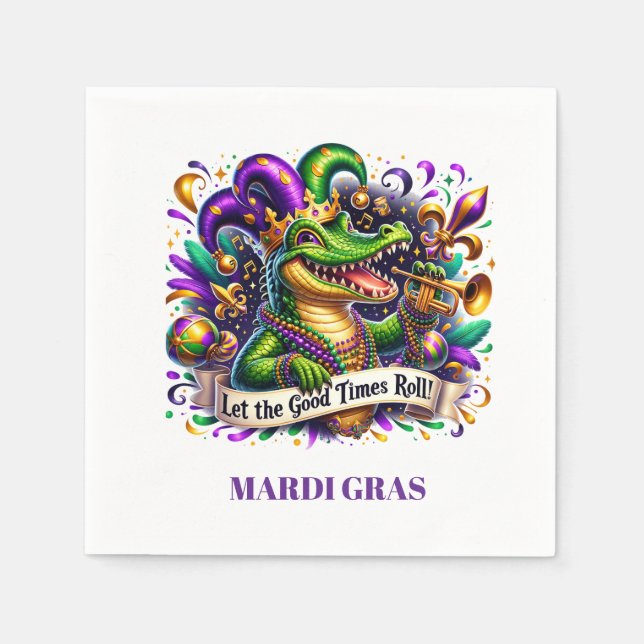 Mardi Gras Paper Napkins (Front)