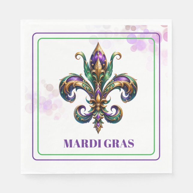 Mardi Gras Paper Napkins (Front)