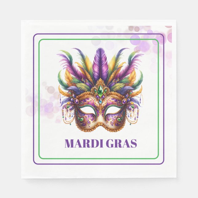 Mardi Gras Paper Napkins (Front)