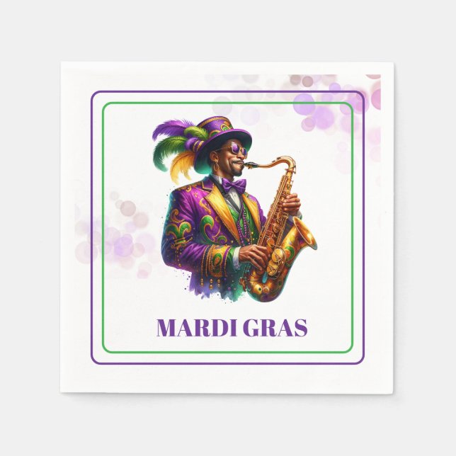 Mardi Gras Paper Napkins (Front)