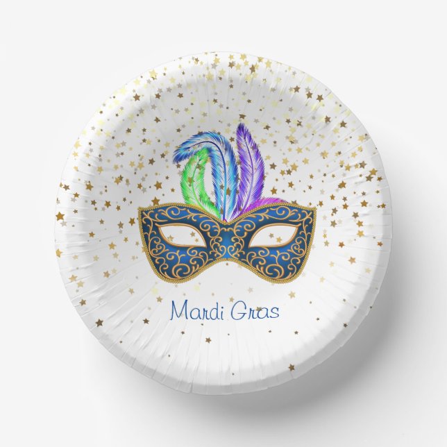Mardi Gras  Paper Plate (Front)