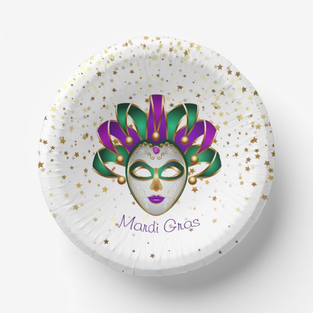 Mardi Gras  Paper Plate (Front)