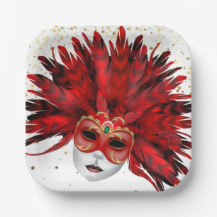 Mardi Gras Paper Plate