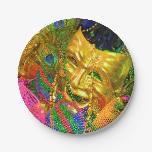 mardi gras paper plates (Front)