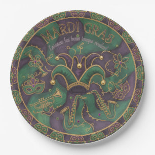 Mardi Gras Paper Plates