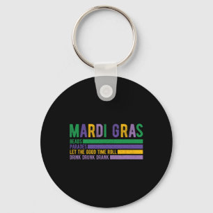 Mardi Gras Paradase Carnival Fat Tuesday Louisiana Key Ring