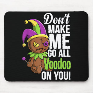 Mardi Gras Parade Stitch Voodoo Doll Jester Spooky Mouse Pad
