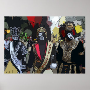 Mardi Gras Paraders Poster