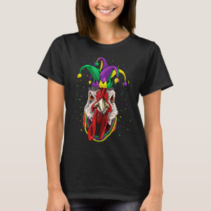 Mardi Gras Party Carnival Jester Chicken Lover Far T-Shirt