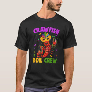 Mardi Gras Party Crawfish Boil Crew Jester Mask Be T-Shirt