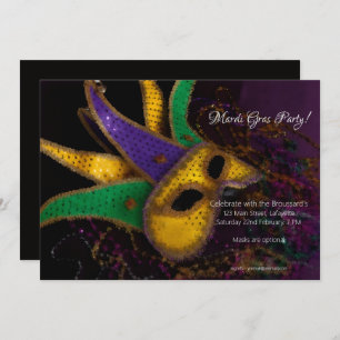 Mardi Gras Party Invitation