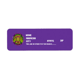 Mardi Gras Party Label Please View Notes Return Address Label
