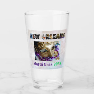 Mardi Gras Party New Orleans Nola Beer Pint Glass