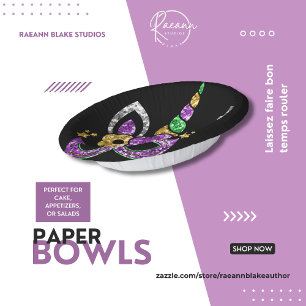 Mardi Gras Party Paper Bowls Paper Plate