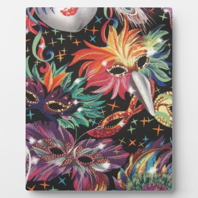 Mardi Gras Party Plaque (Front)