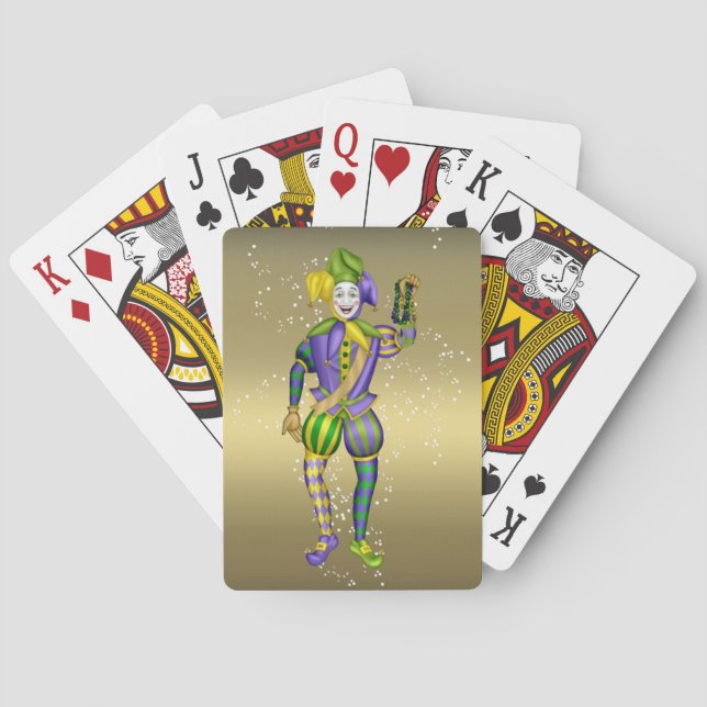 Mardi Gras Party Playing Cards (Back)