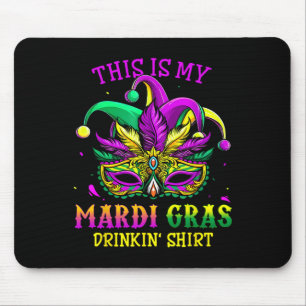 Mardi Gras Party Retro New Orleans Drinking Gifts Mouse Pad