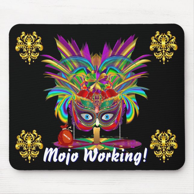 Mardi Gras Party Theme  Please View Notes Mouse Pad (Front)